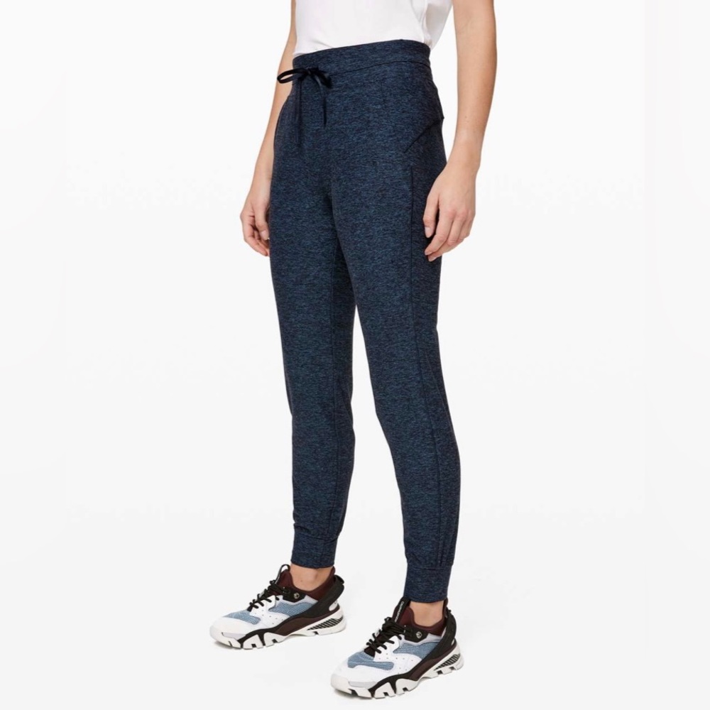 Lululemon Ready to Rulu Jogger 29" Heathered True Navy / Black SIZE 4